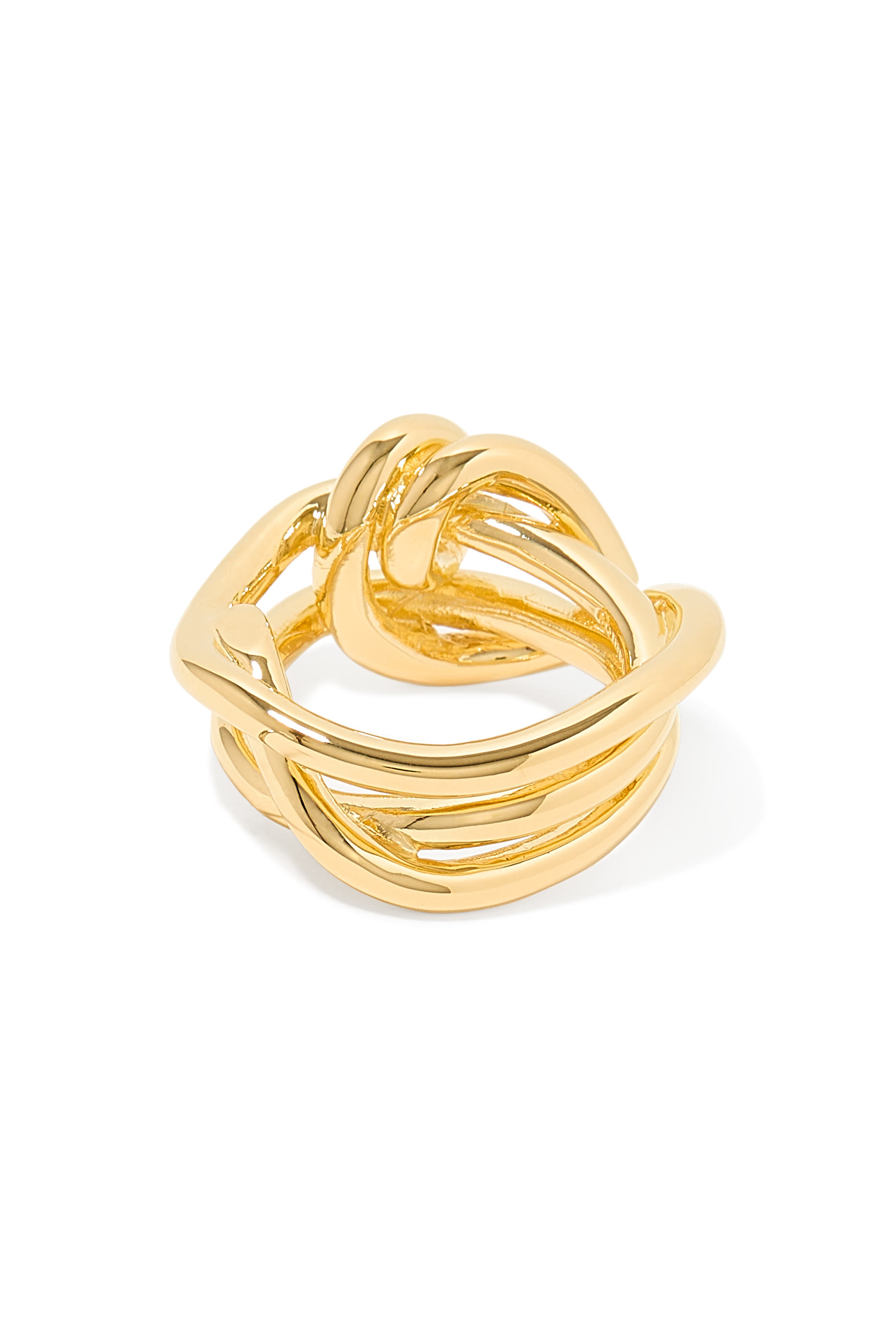Thread Knotted Ring, 18K Yellow Gold Vermeil on Recycled Sterling Silver