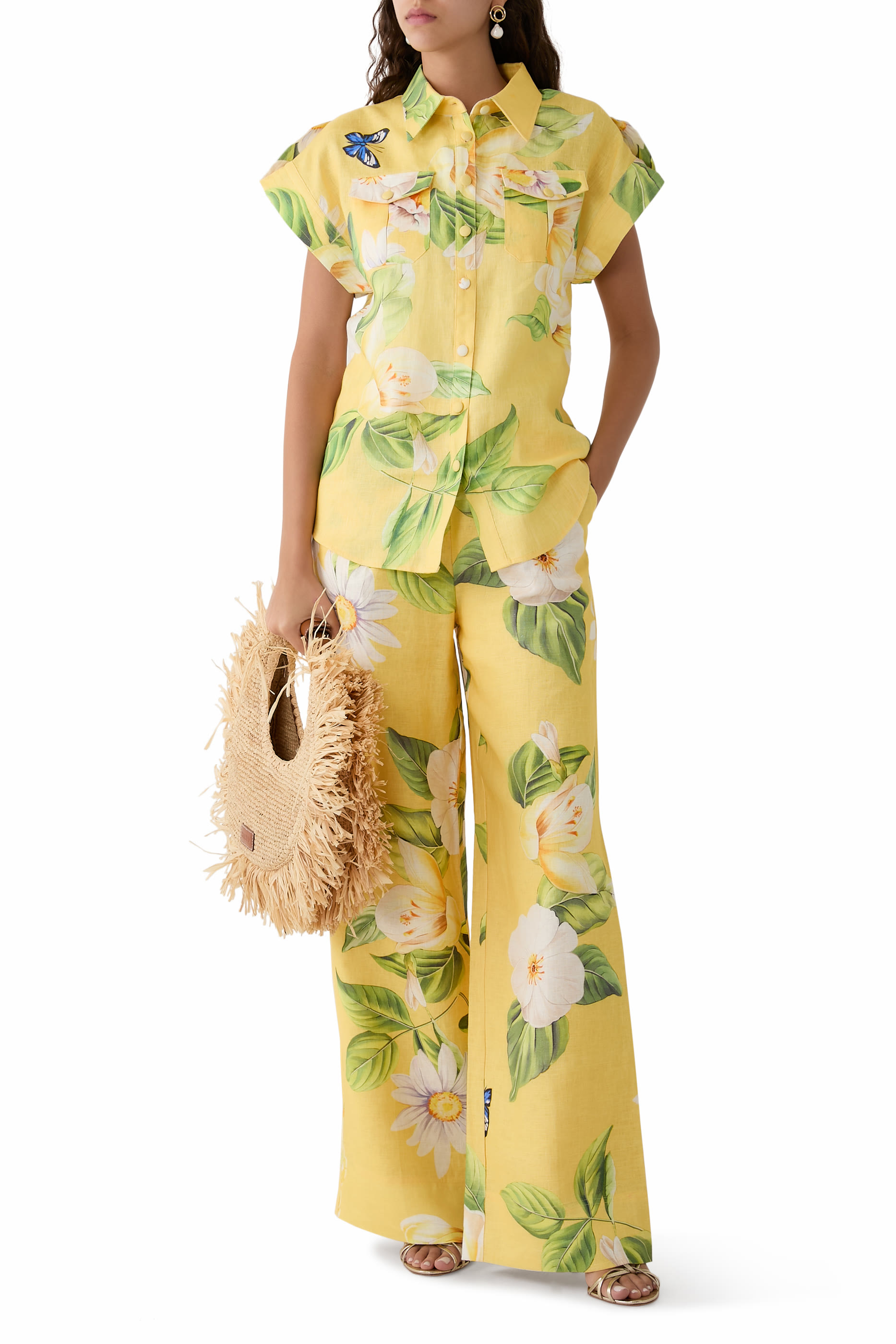 Catarina Blouse - Joie Print in Sunshine