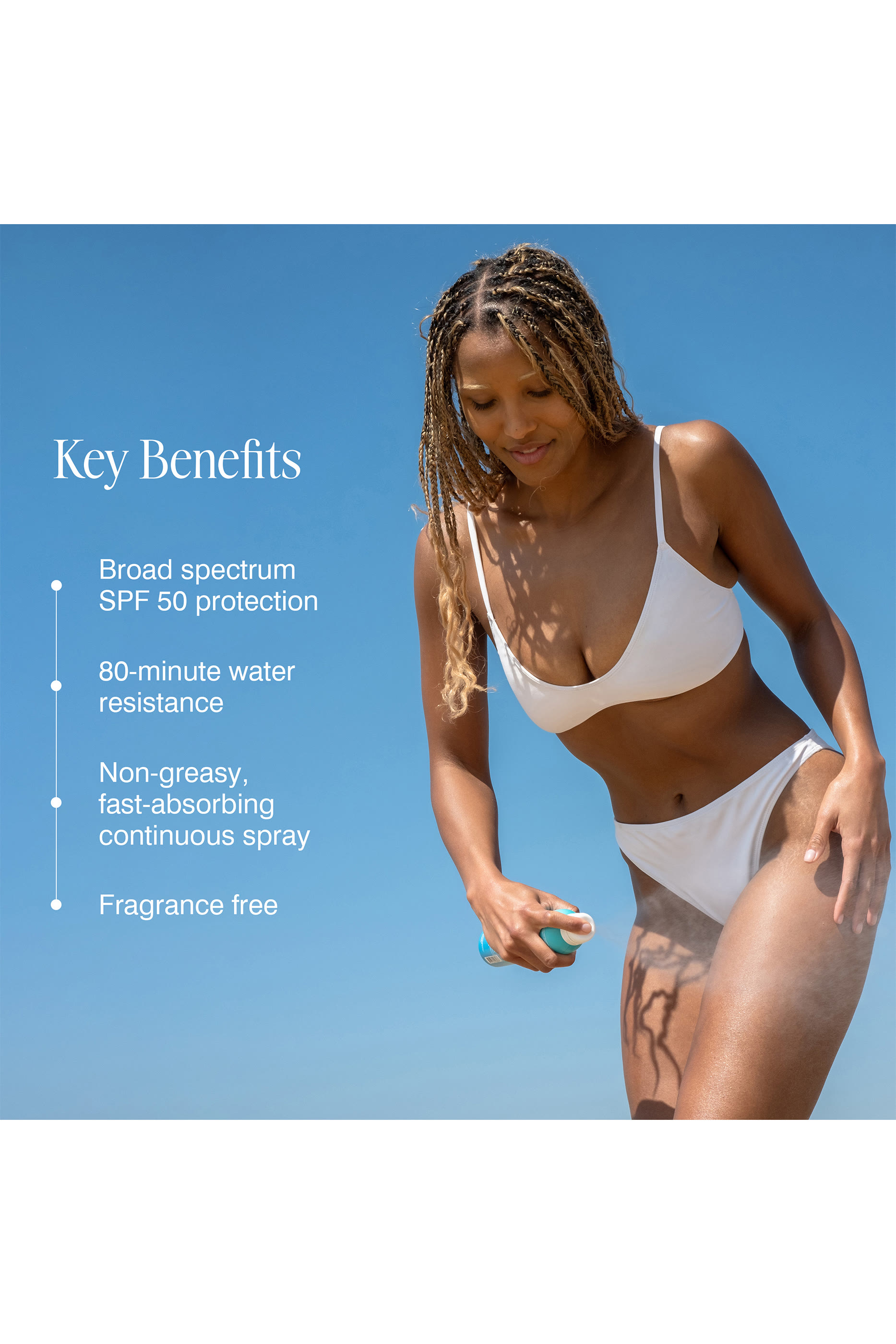 Coola Sport Spray Unscented SPF 50