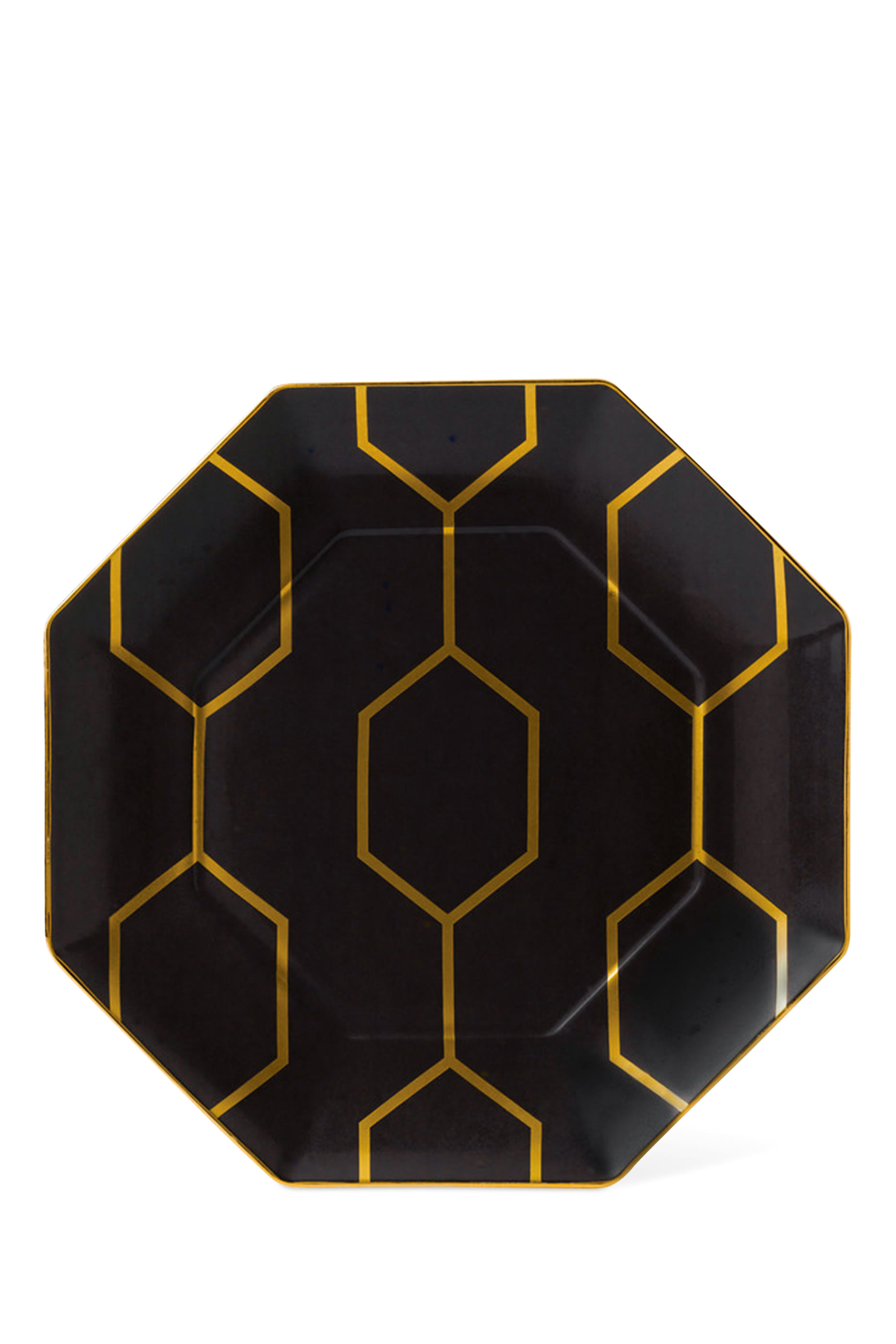 Arris Octagonal Charcoal 23 Plate