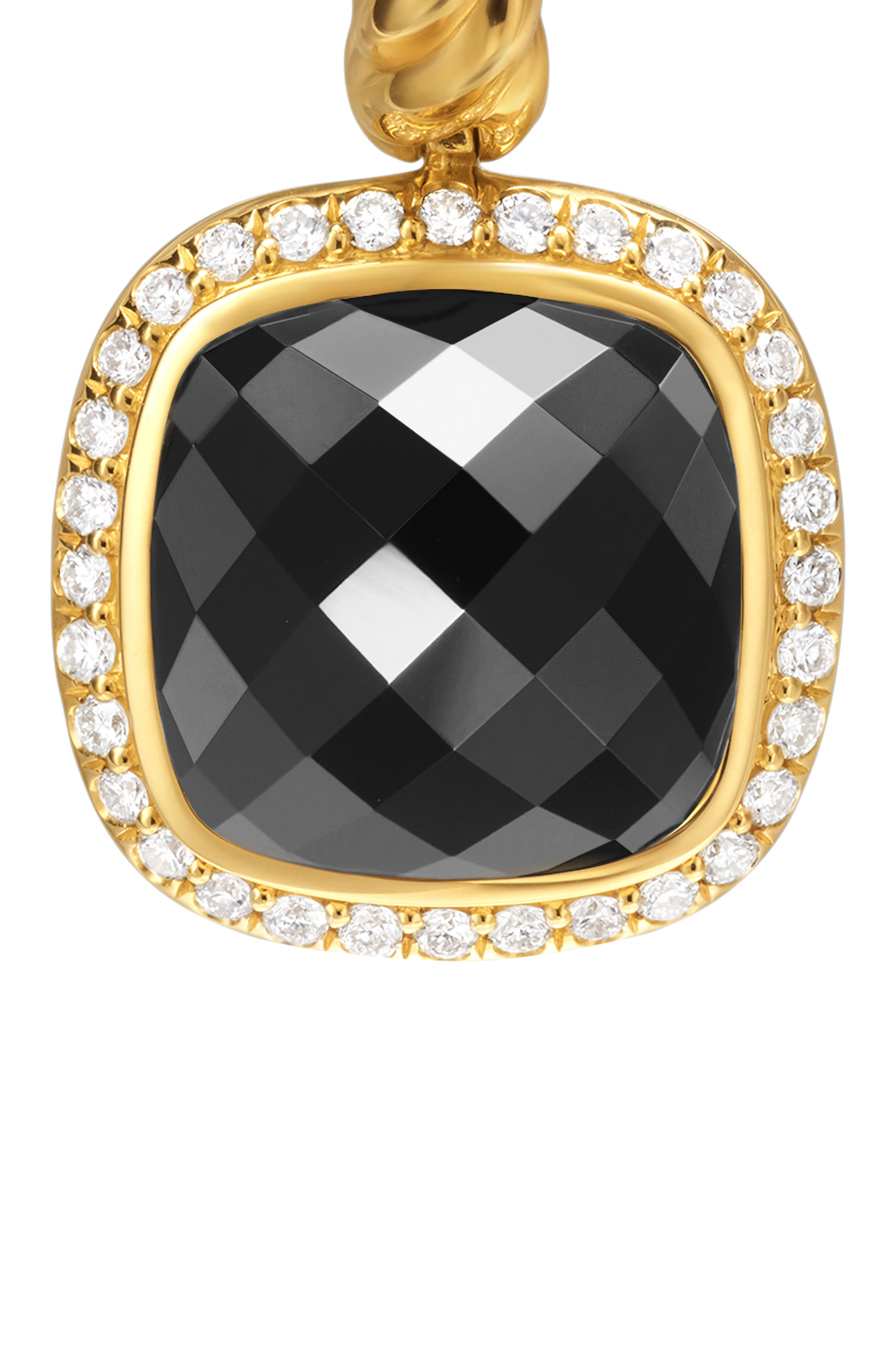  Albion&reg; Drop Earrings, : 18K Yellow Gold with Black Onyx & Diamonds