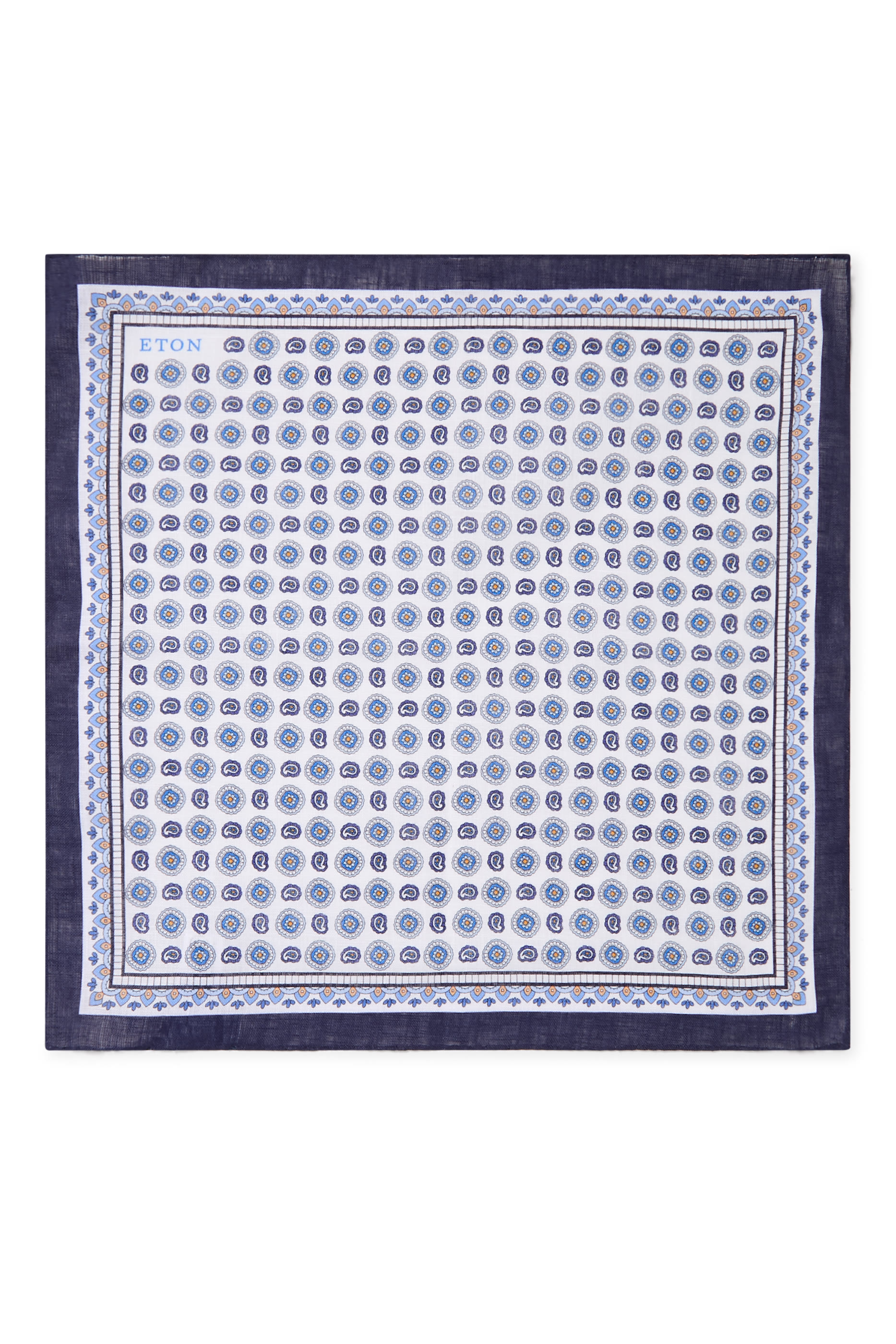 Geometric Linen Pocket Square