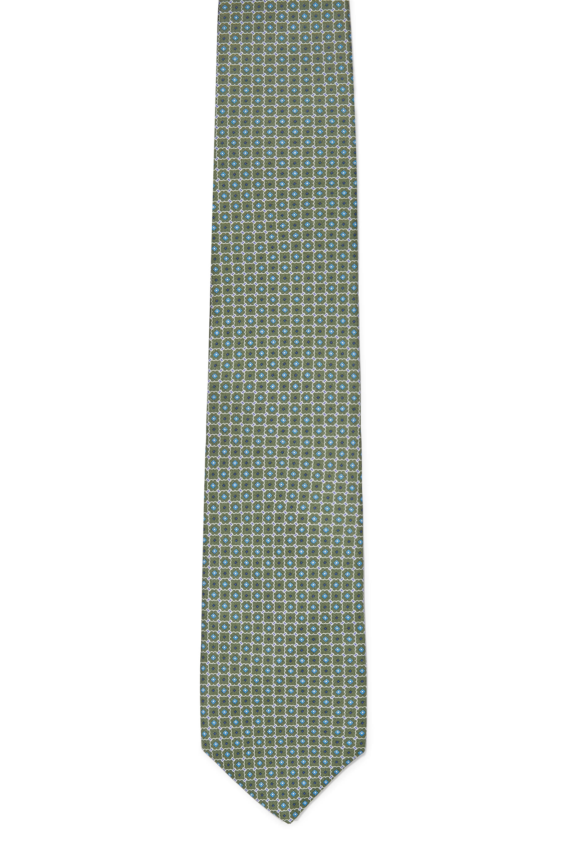  Geometric Print Silk Tie