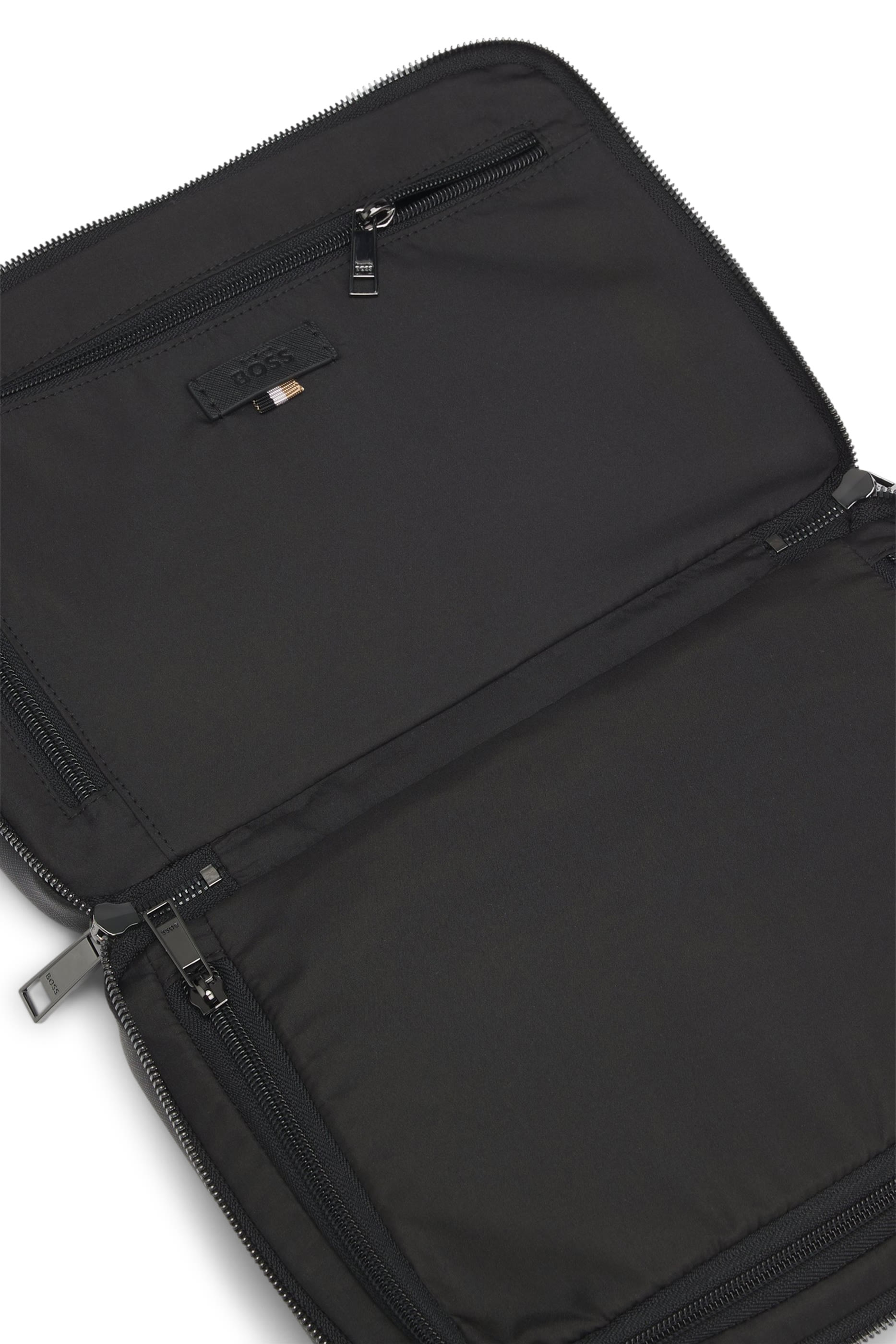 Zair Foil-Embossed Logo Monogram Washbag