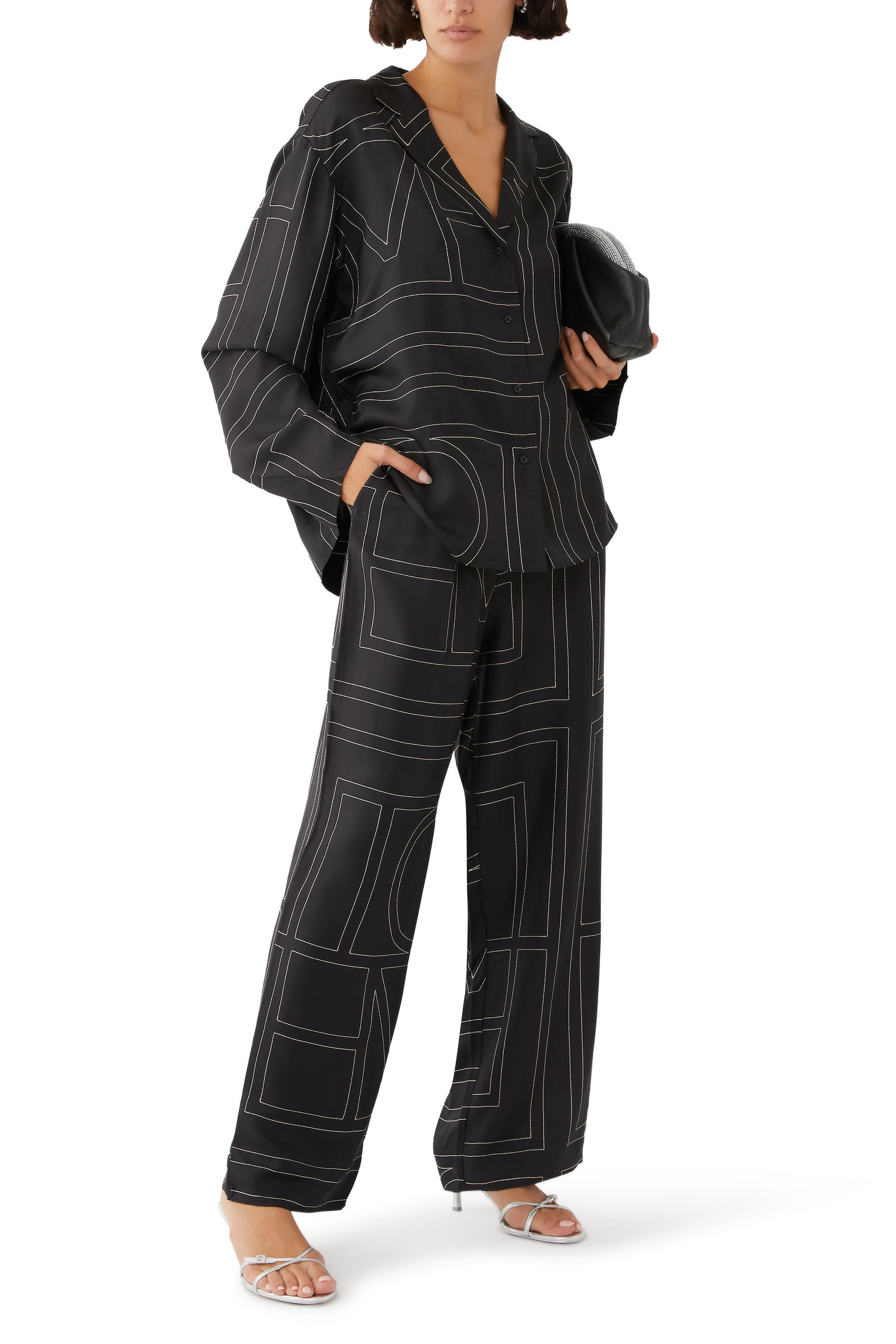 Monogram Silk Bottoms