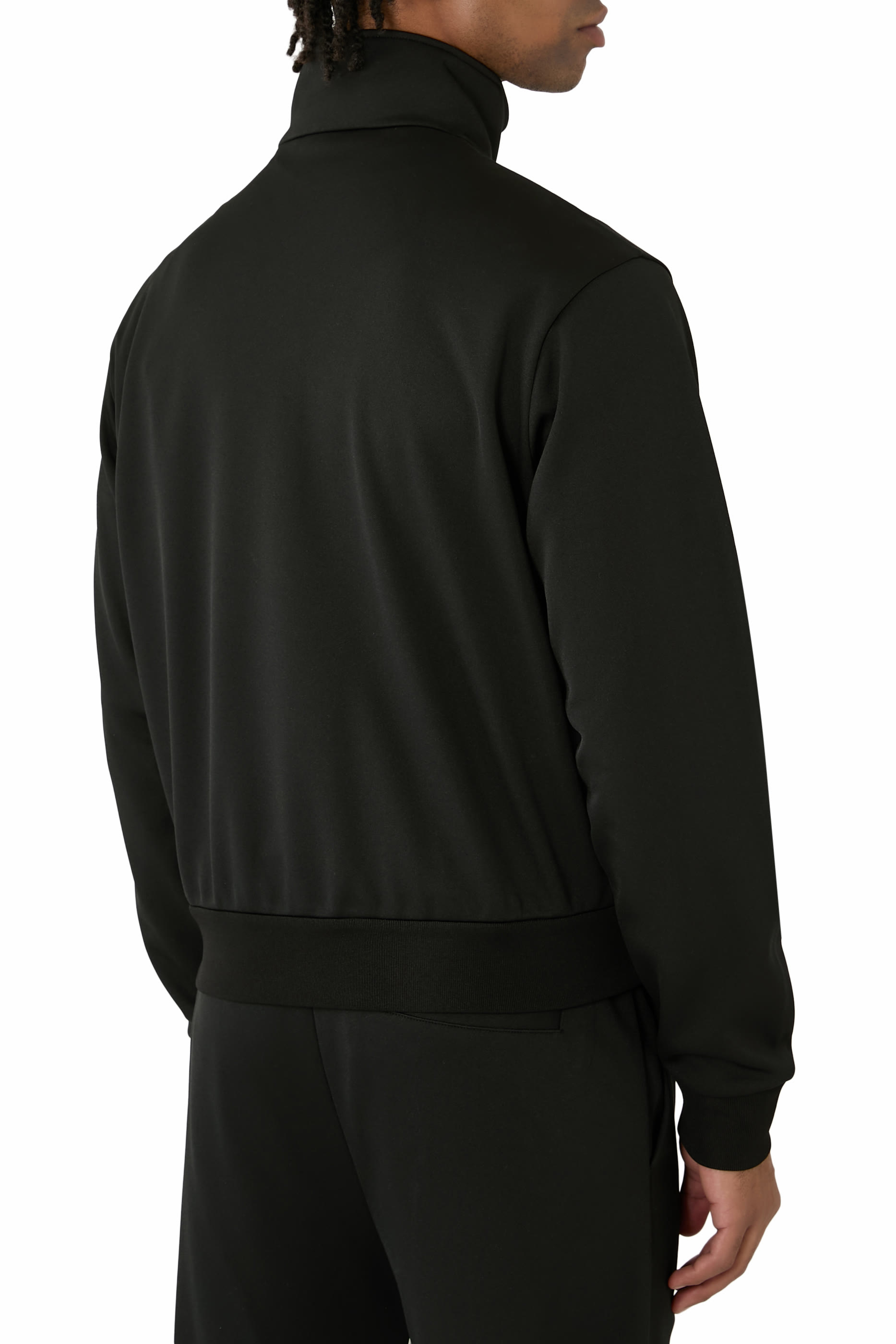 Track Jacket with Contrasting Panels 