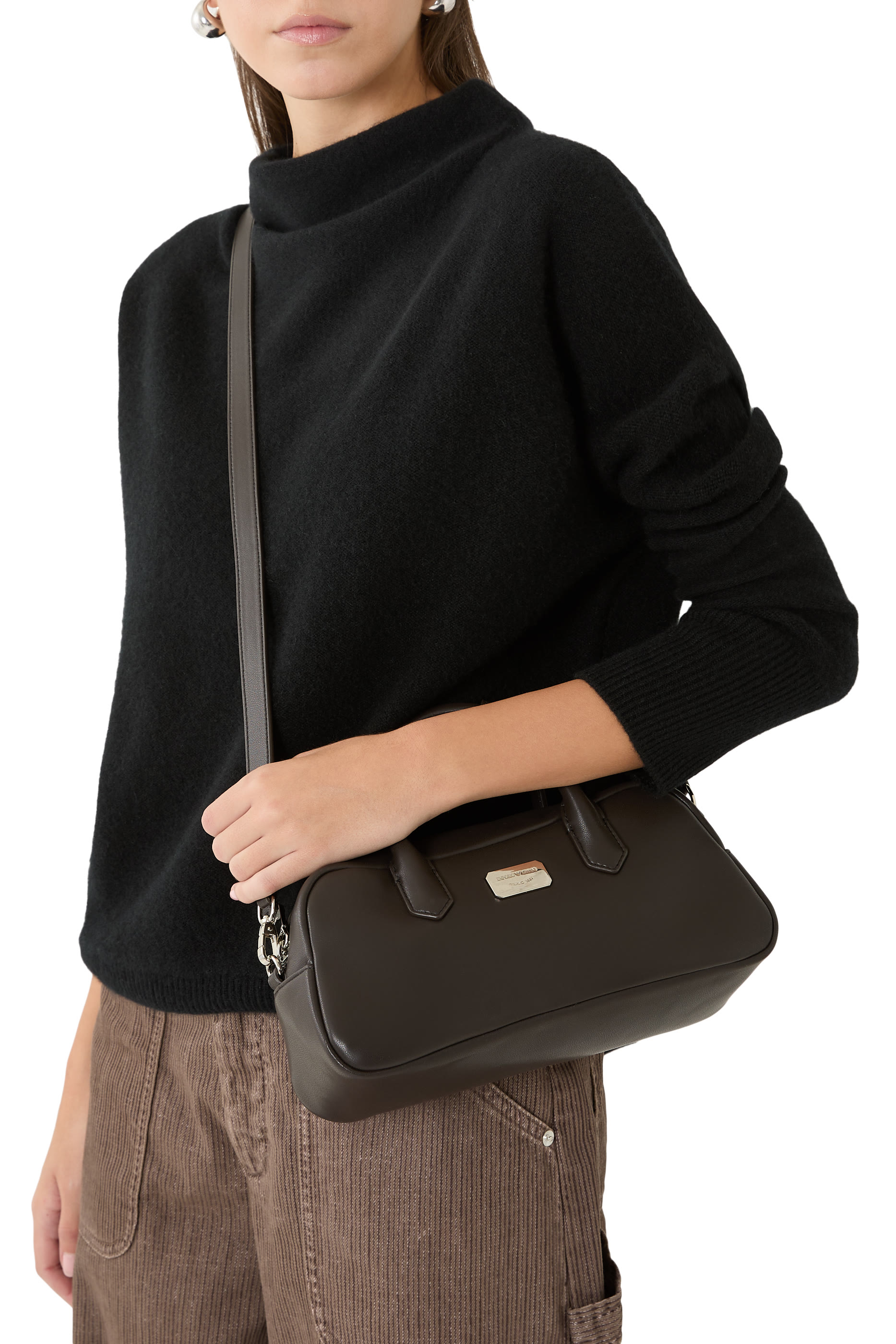 Logo Leather Tote Bag