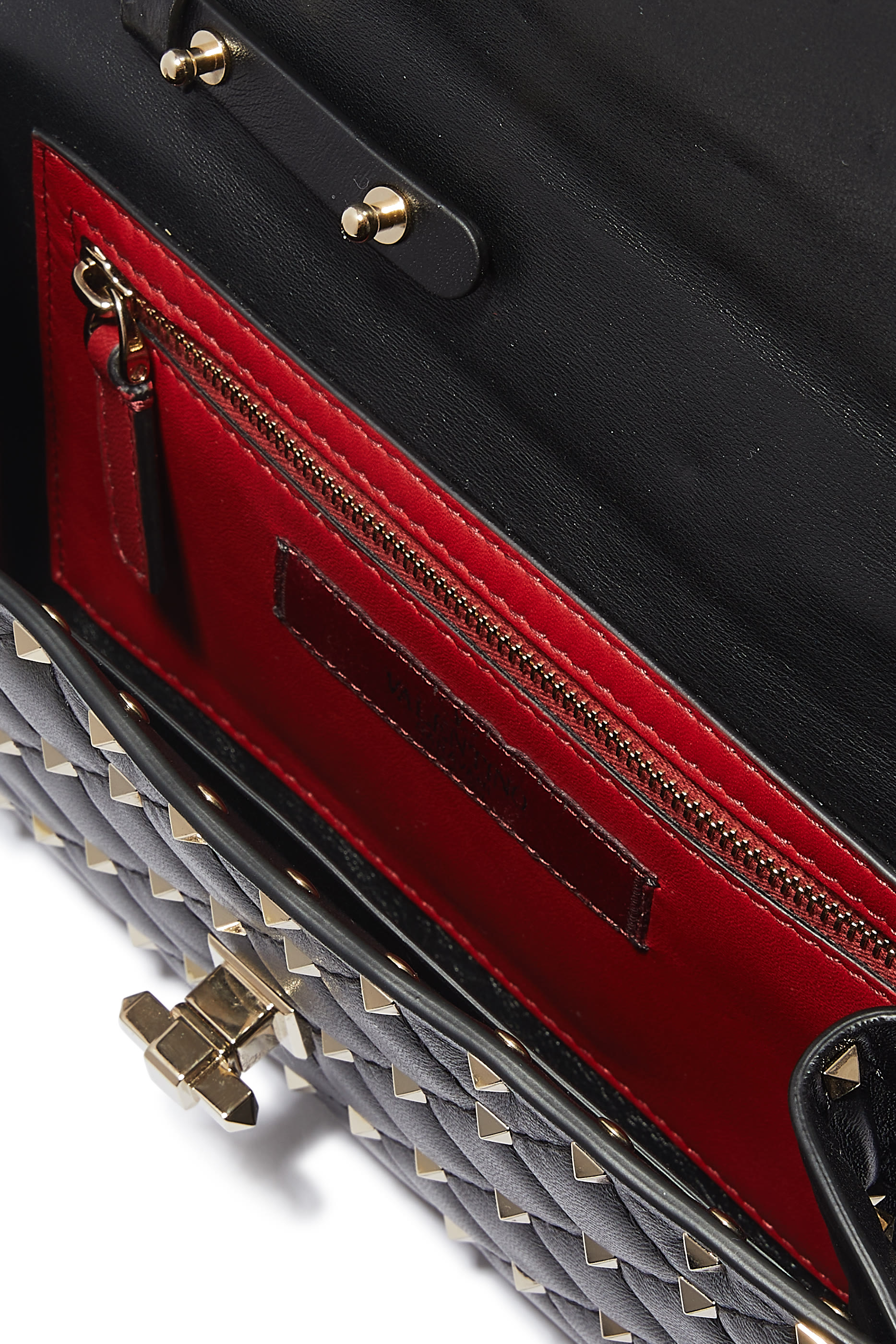 Valentino Garavani Rockstud Spike Nappa Leather Crossbody Clutch Bag