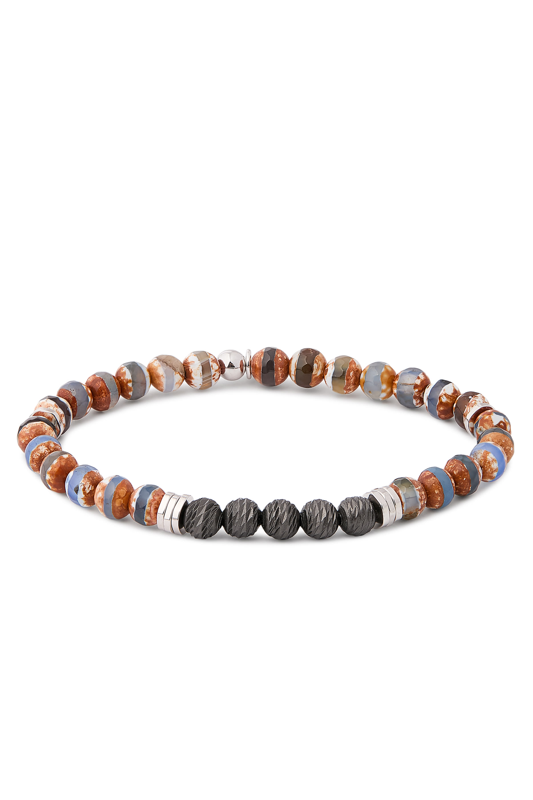 Stonehenge Graffiato Bracelet, Sterling Silver & Agate
