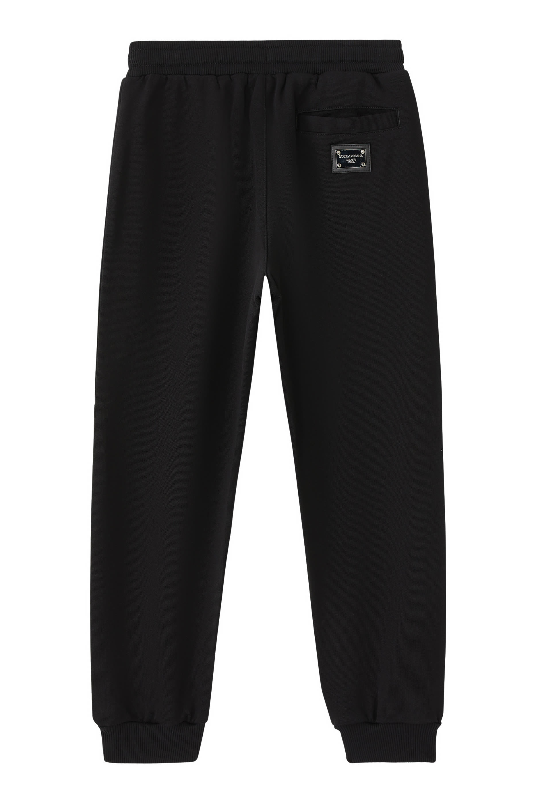 Kids Logo Plaque Cotton Sweatpants