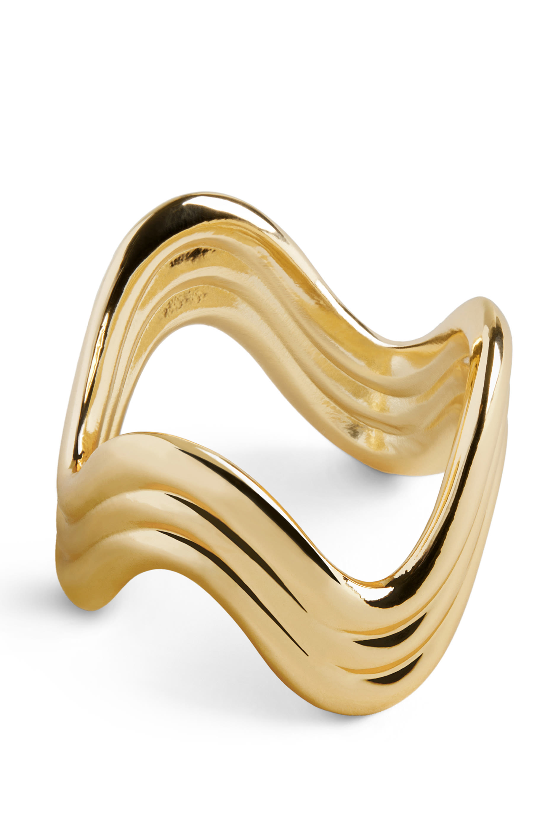 Ripple Platinum Napkin Ring, Set of 4