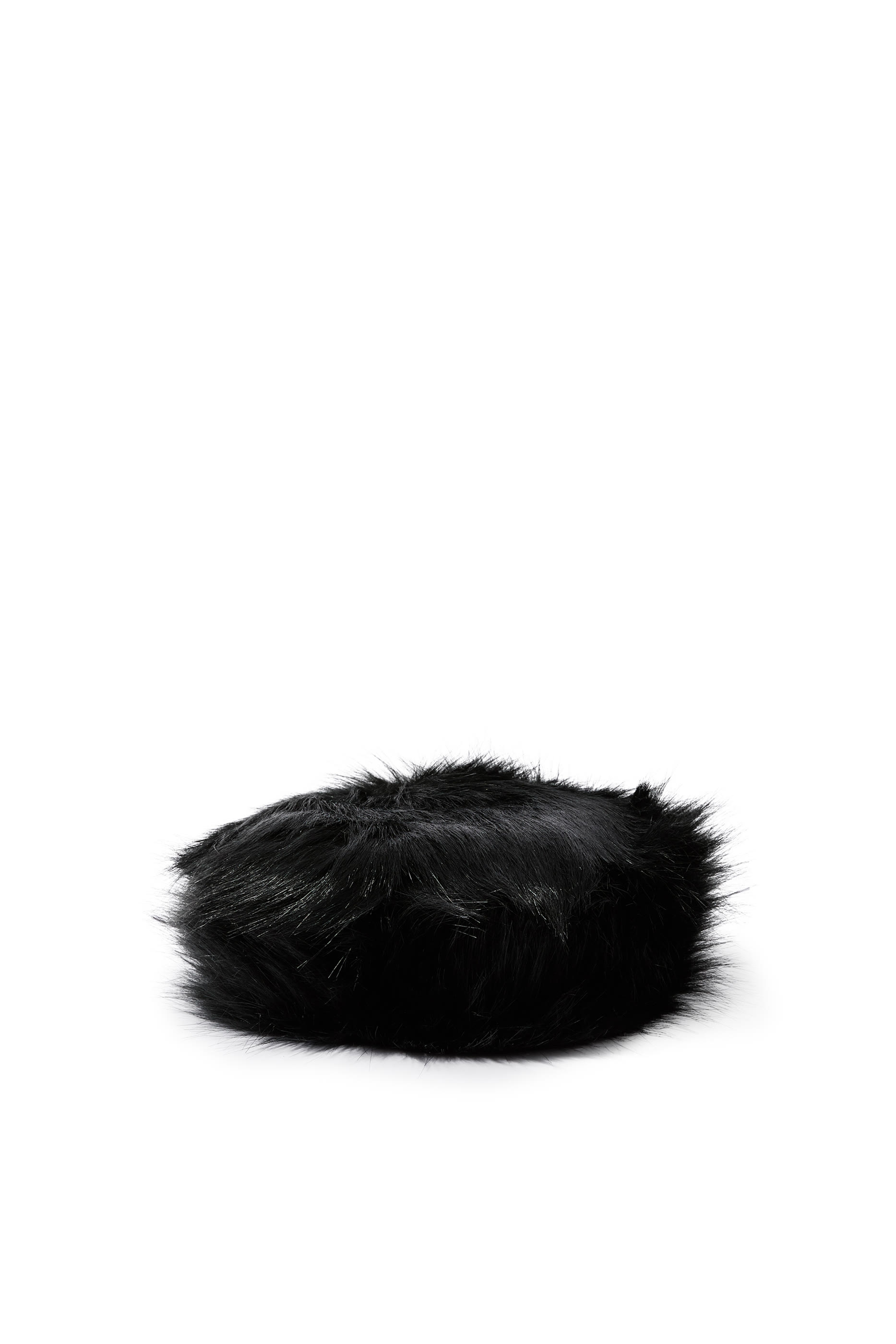 Faux-Fur Pillbox Hat 