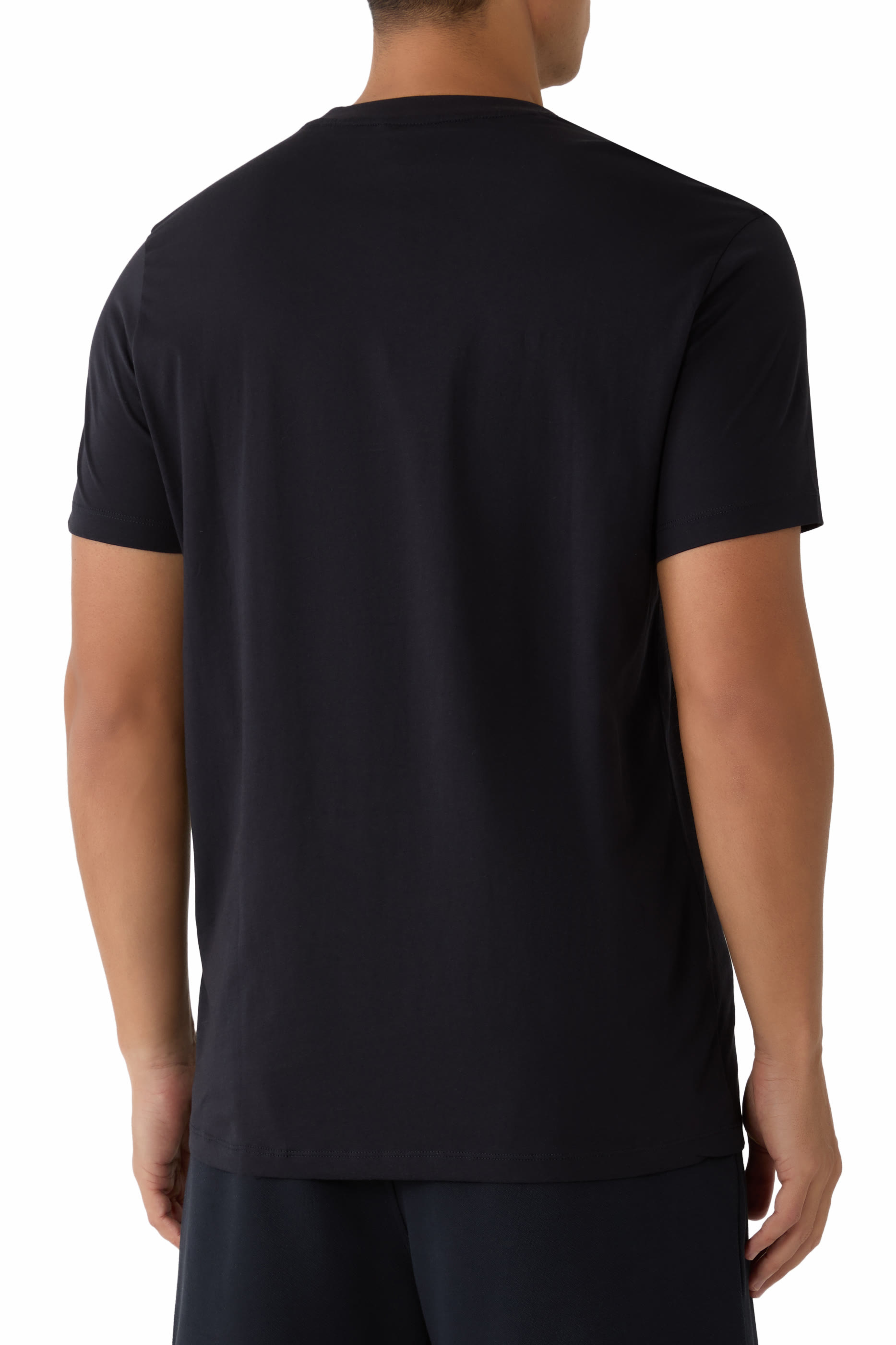 AX Logo Cotton-Jersey T-Shirt