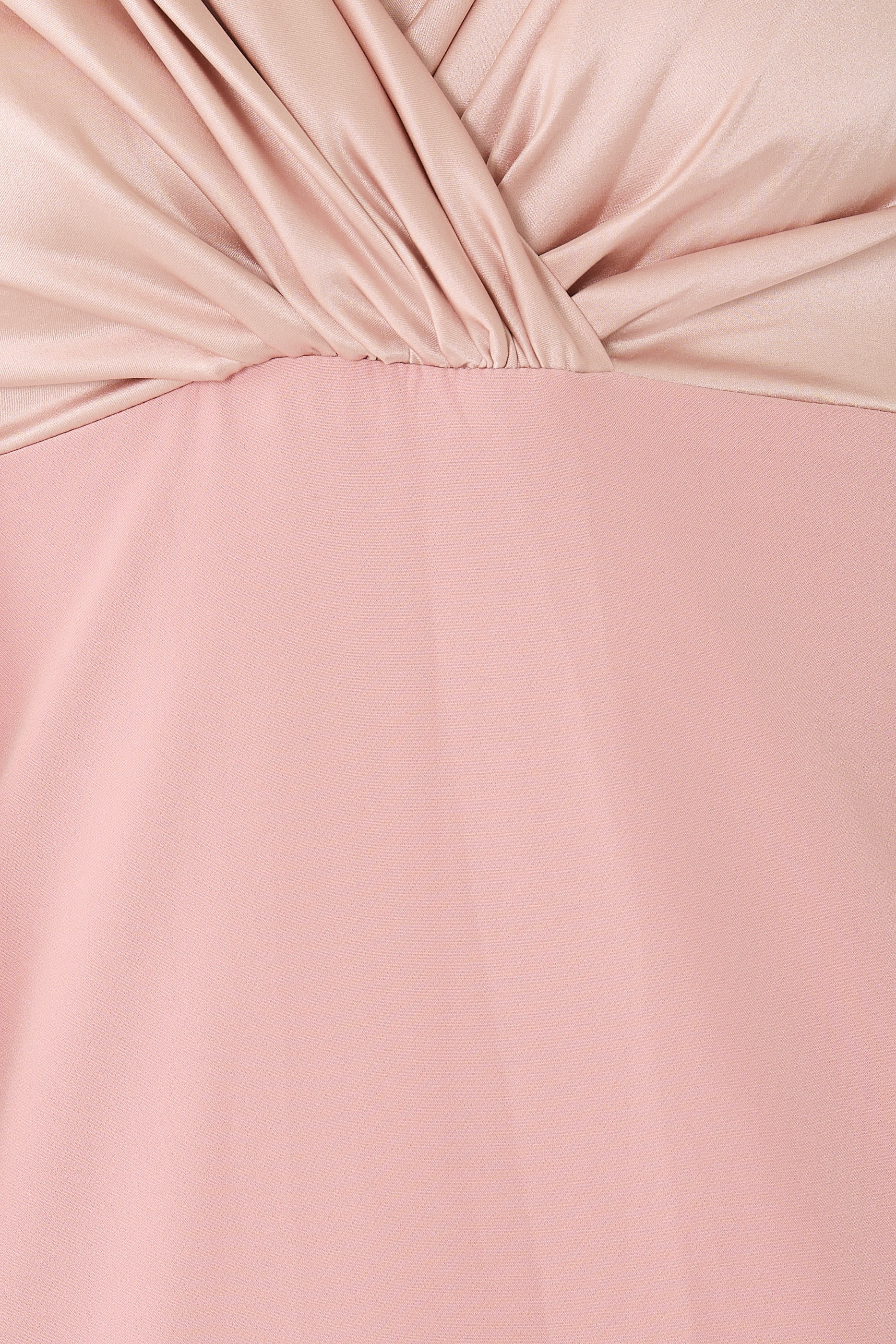 Aiman Silk Cape Long Dress