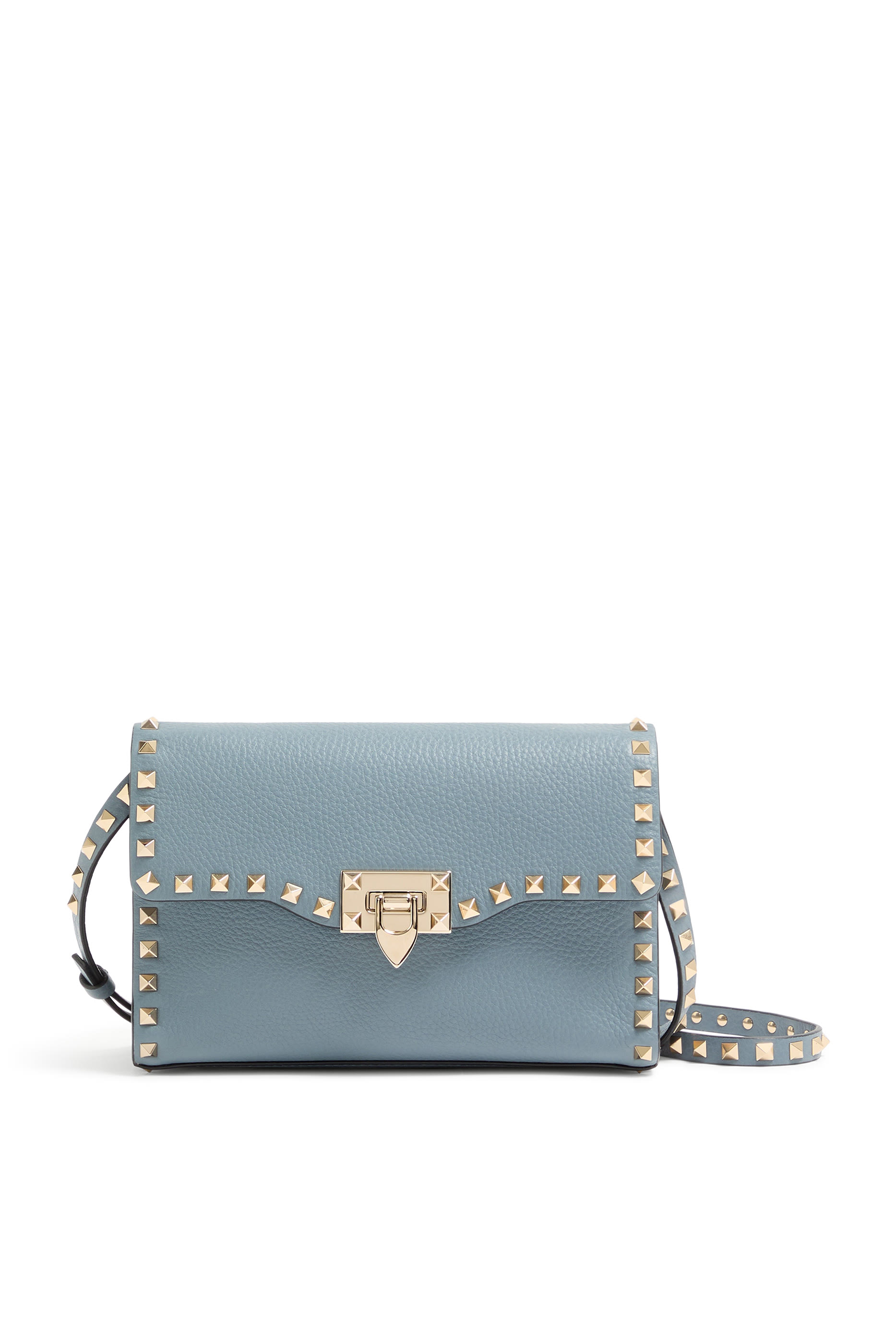 Rockstud Grained Small Shoulder Bag