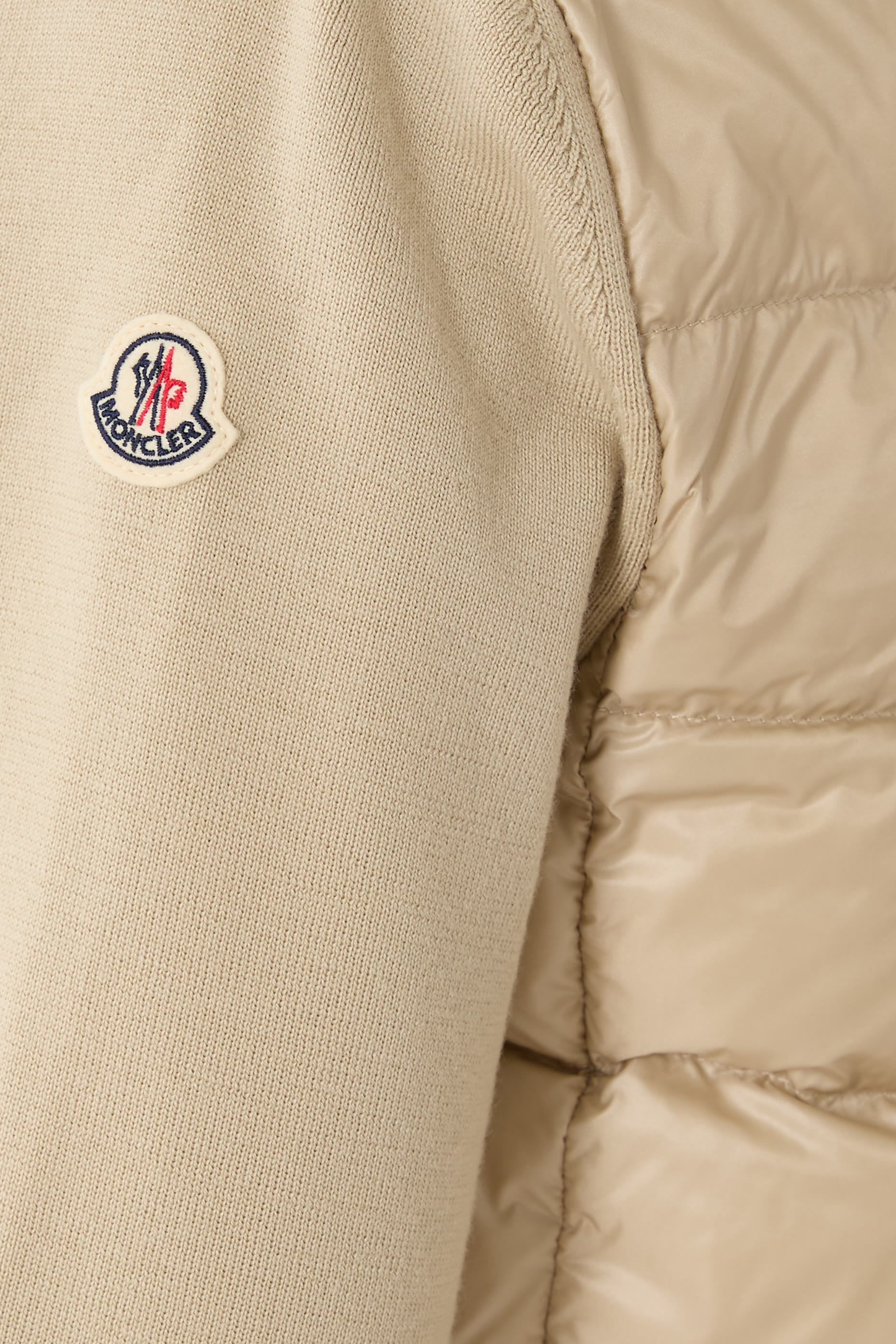  Padded Wool Cardigan