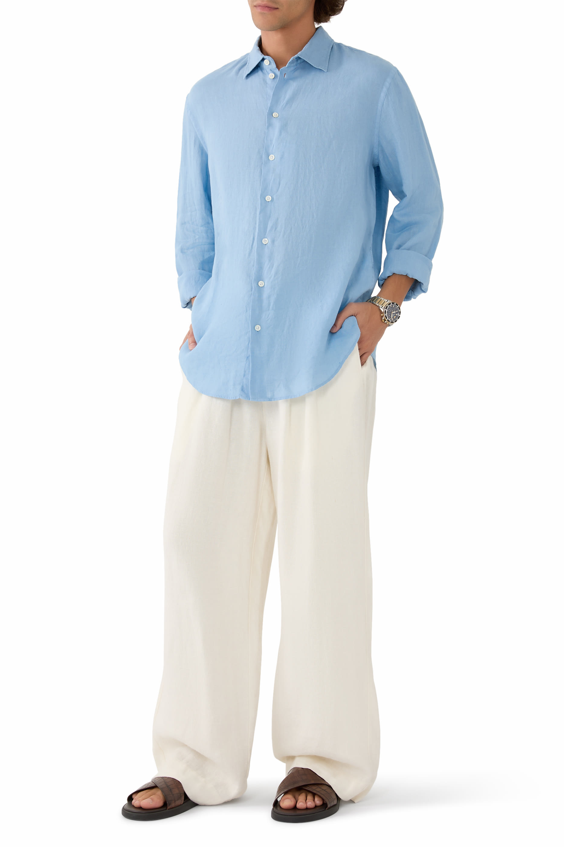 Long Sleeves Linen Shirt 