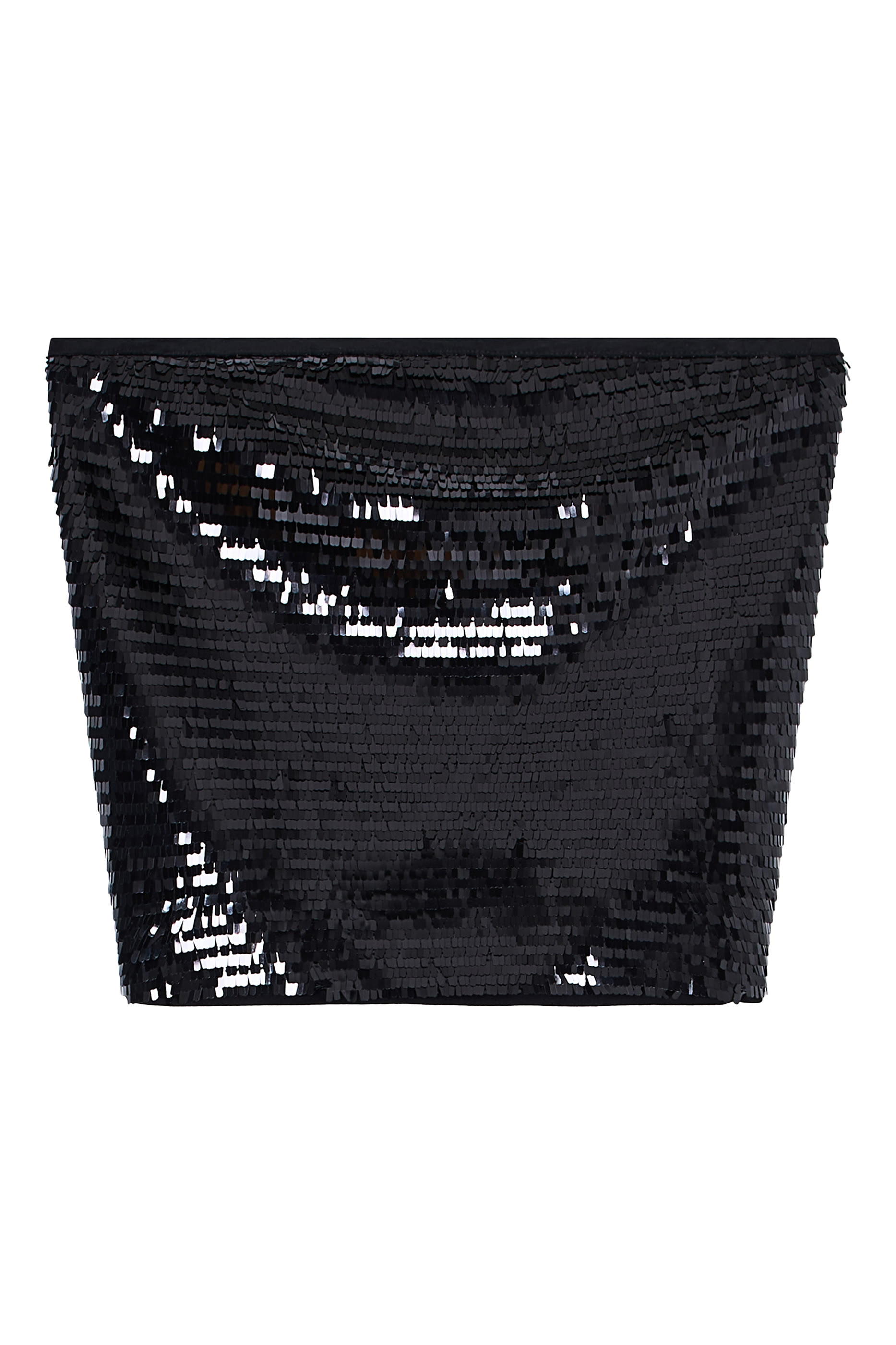 Sequin Embellished Night Lab Strapless Top