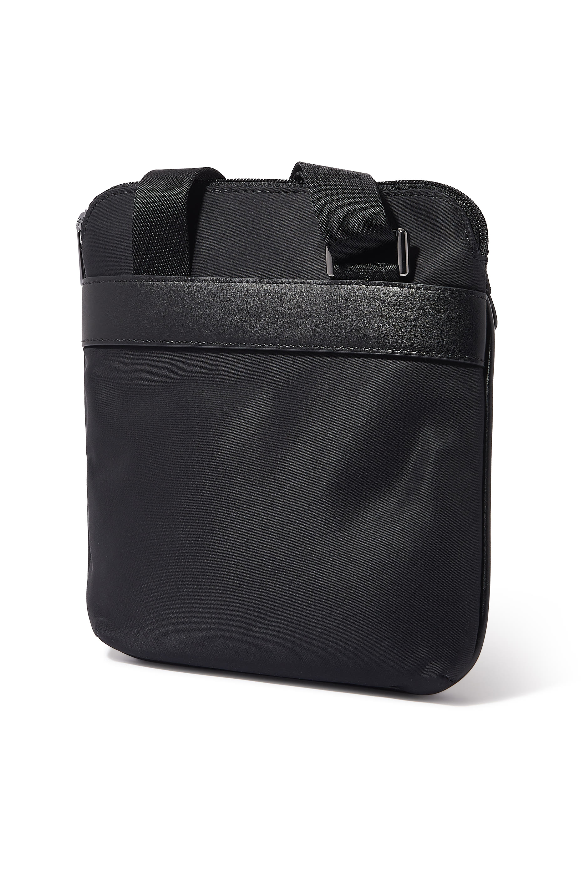 Recycled Nylon Flat Shoulder Bag