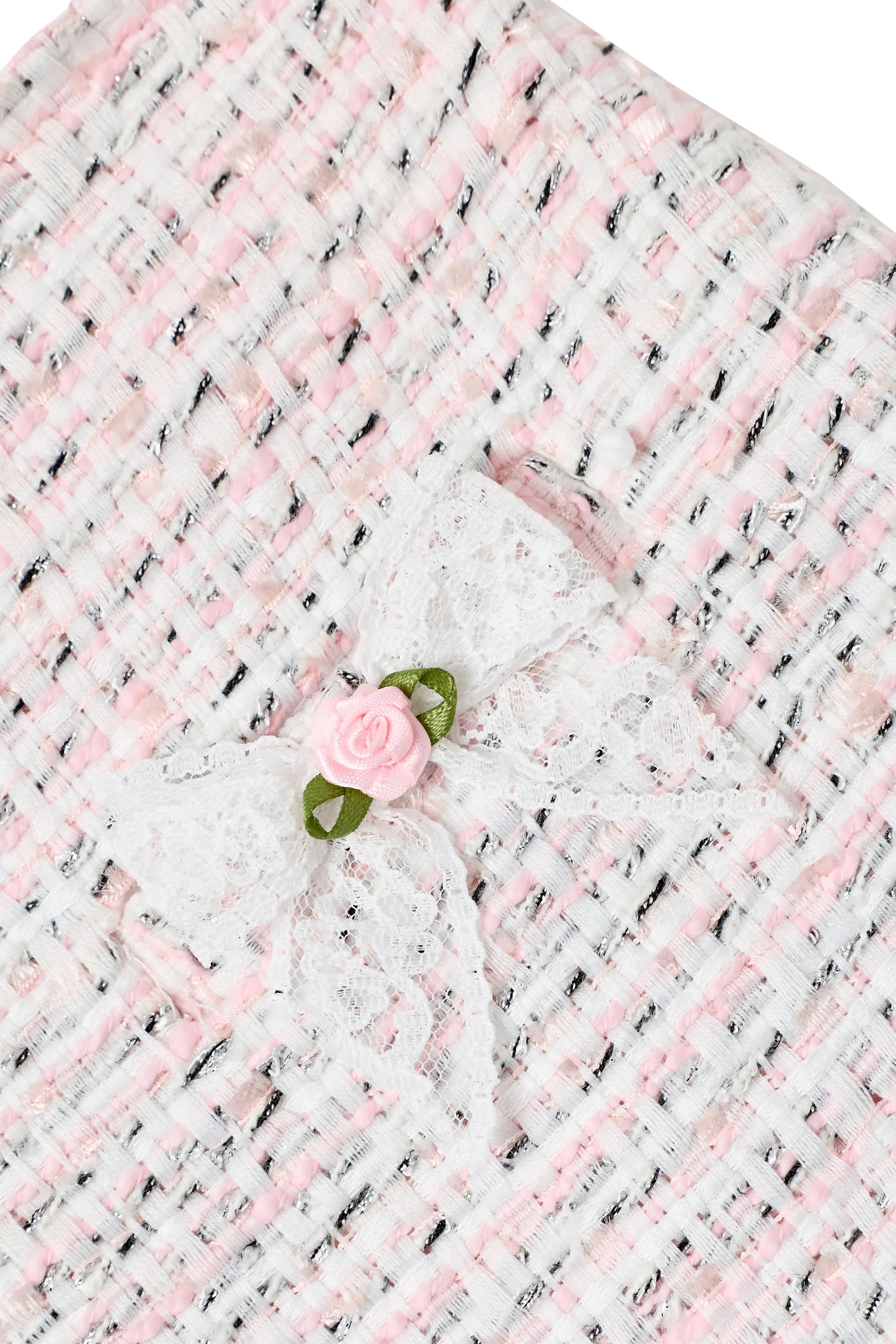 Kids Boucl&eacute; Lace Bow Skirt