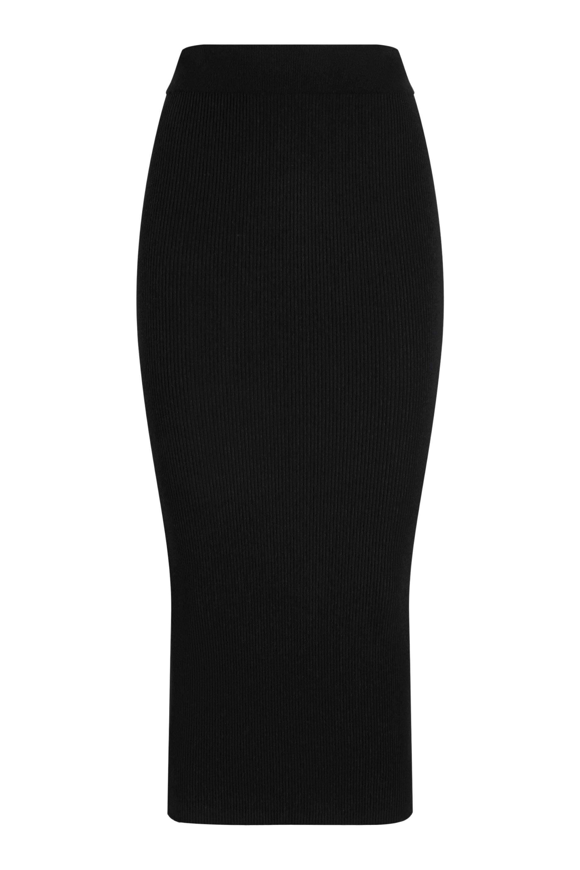 Ribbed Midi Skirt