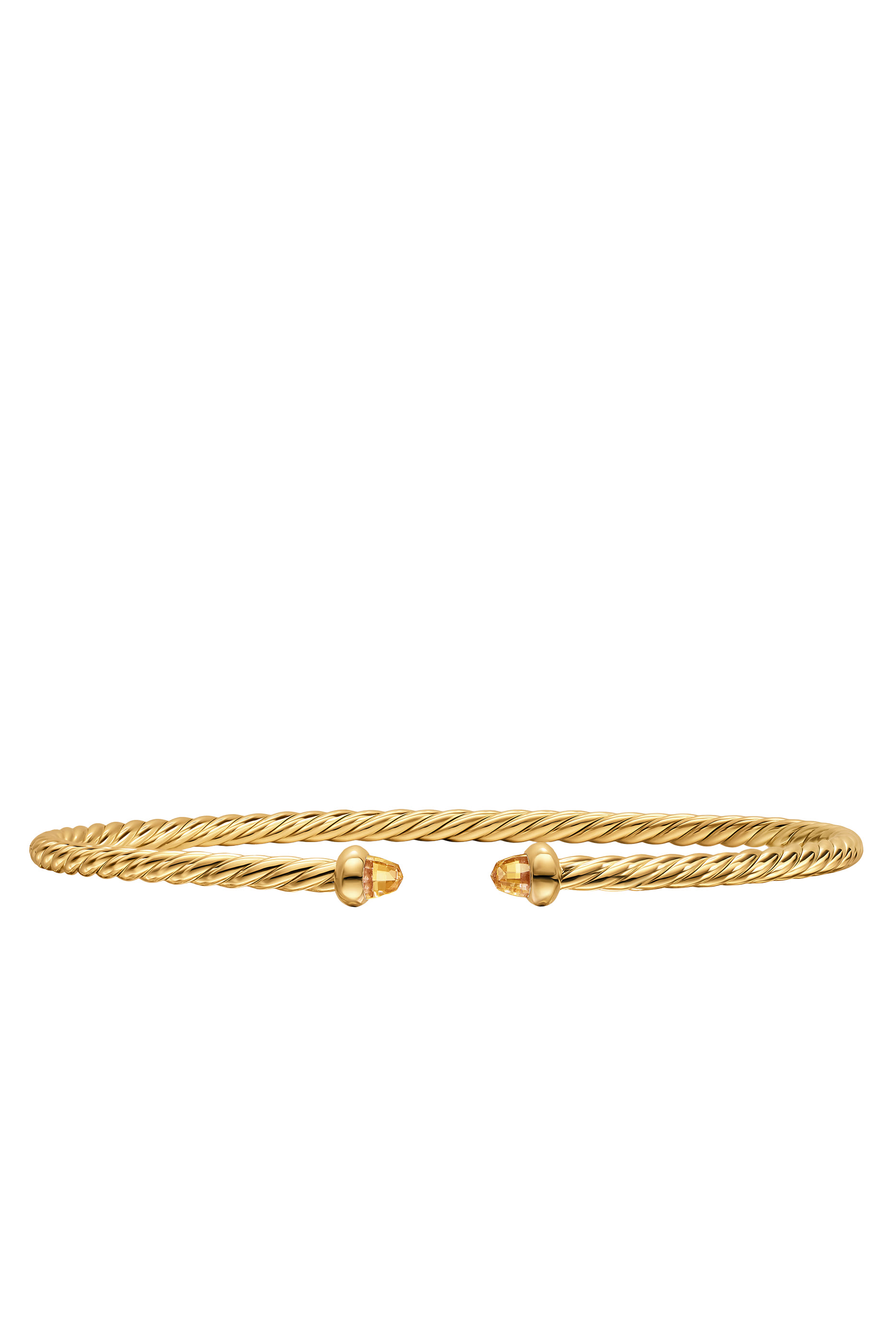 Cablespira&reg; Flex Bracelet, 18k Yellow Gold & Citrine