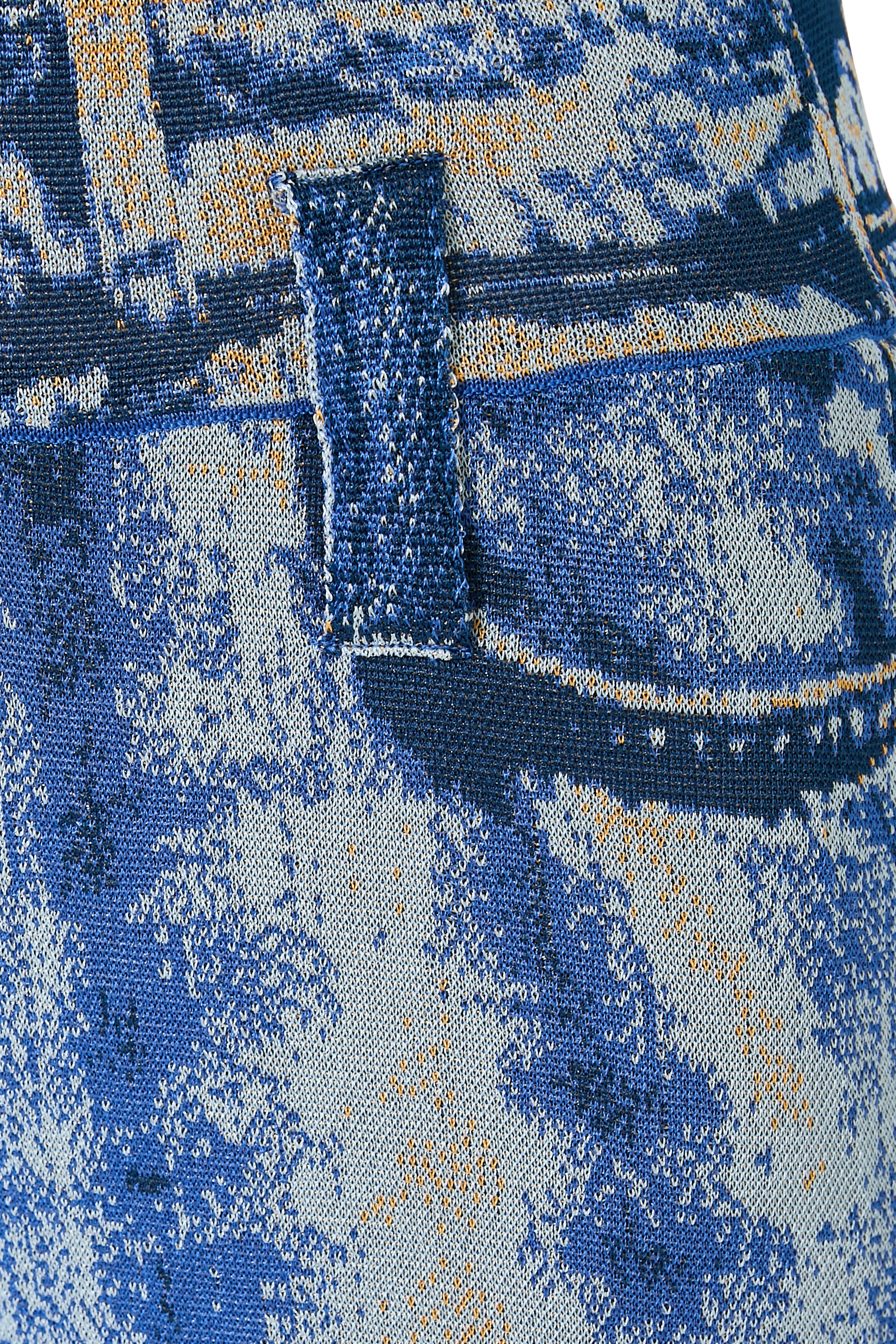 Aria Denim Print Wide Leg Pants