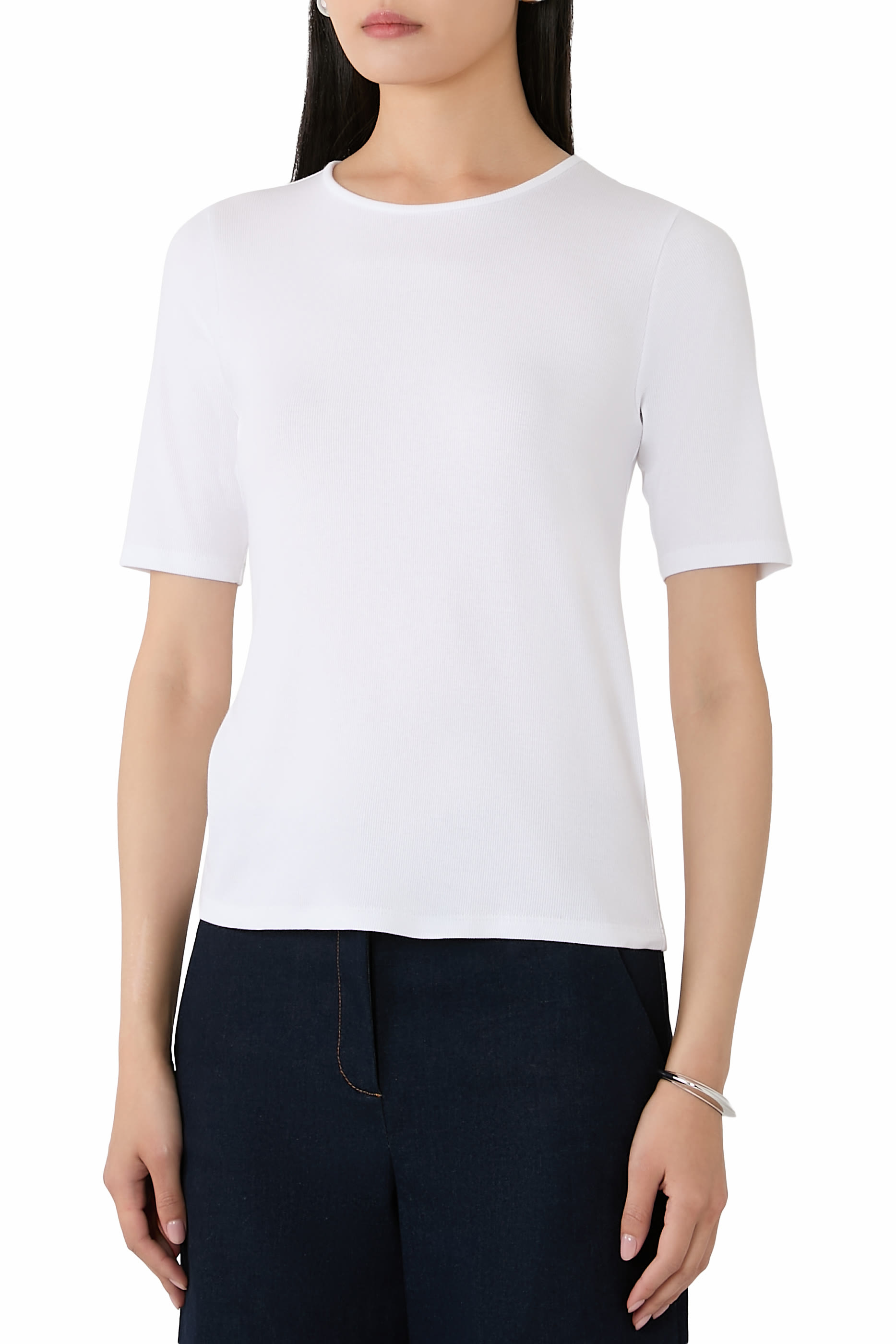 Organic Cotton Stretch Rib T-Shirt