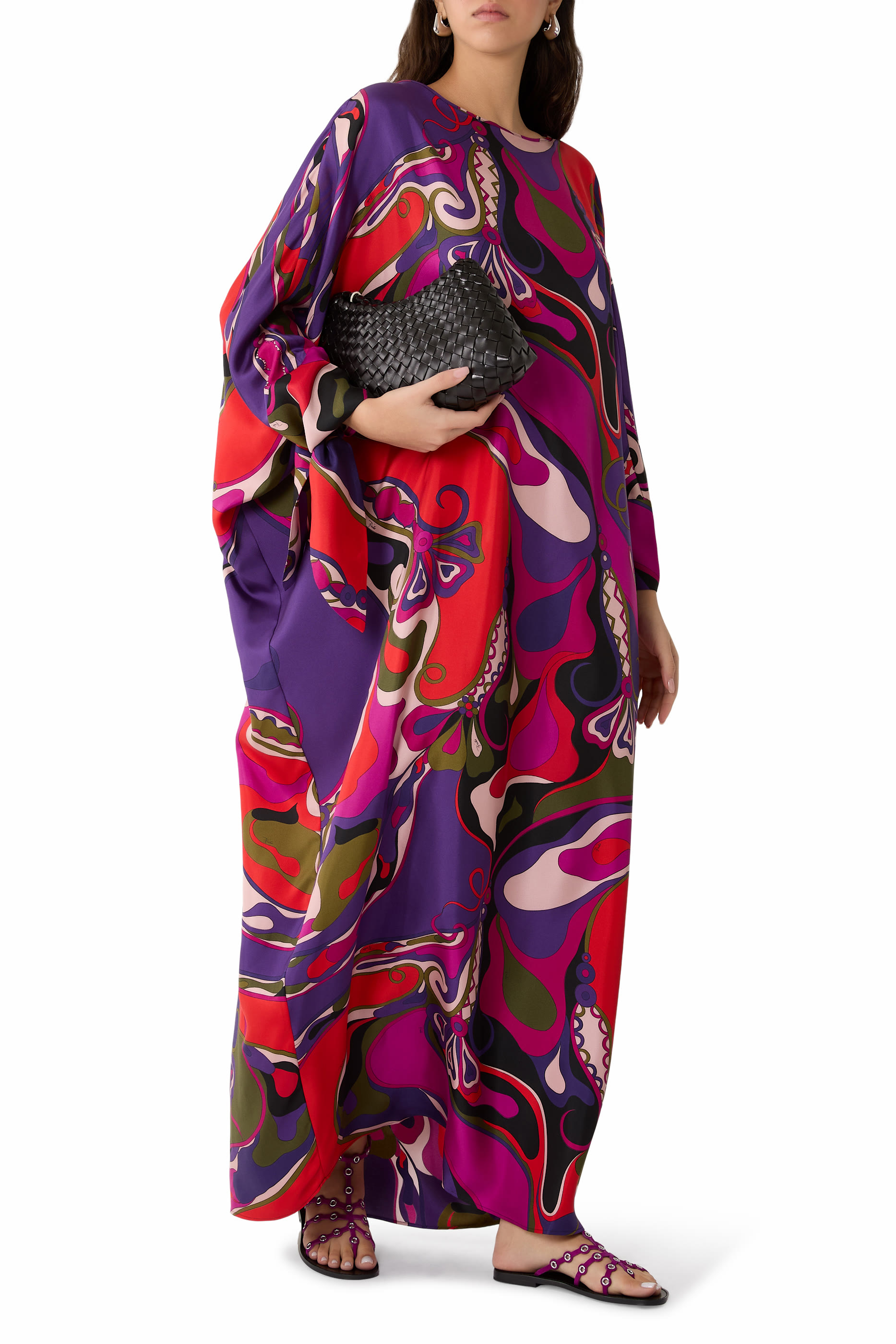 Orchidee Print Kaftan