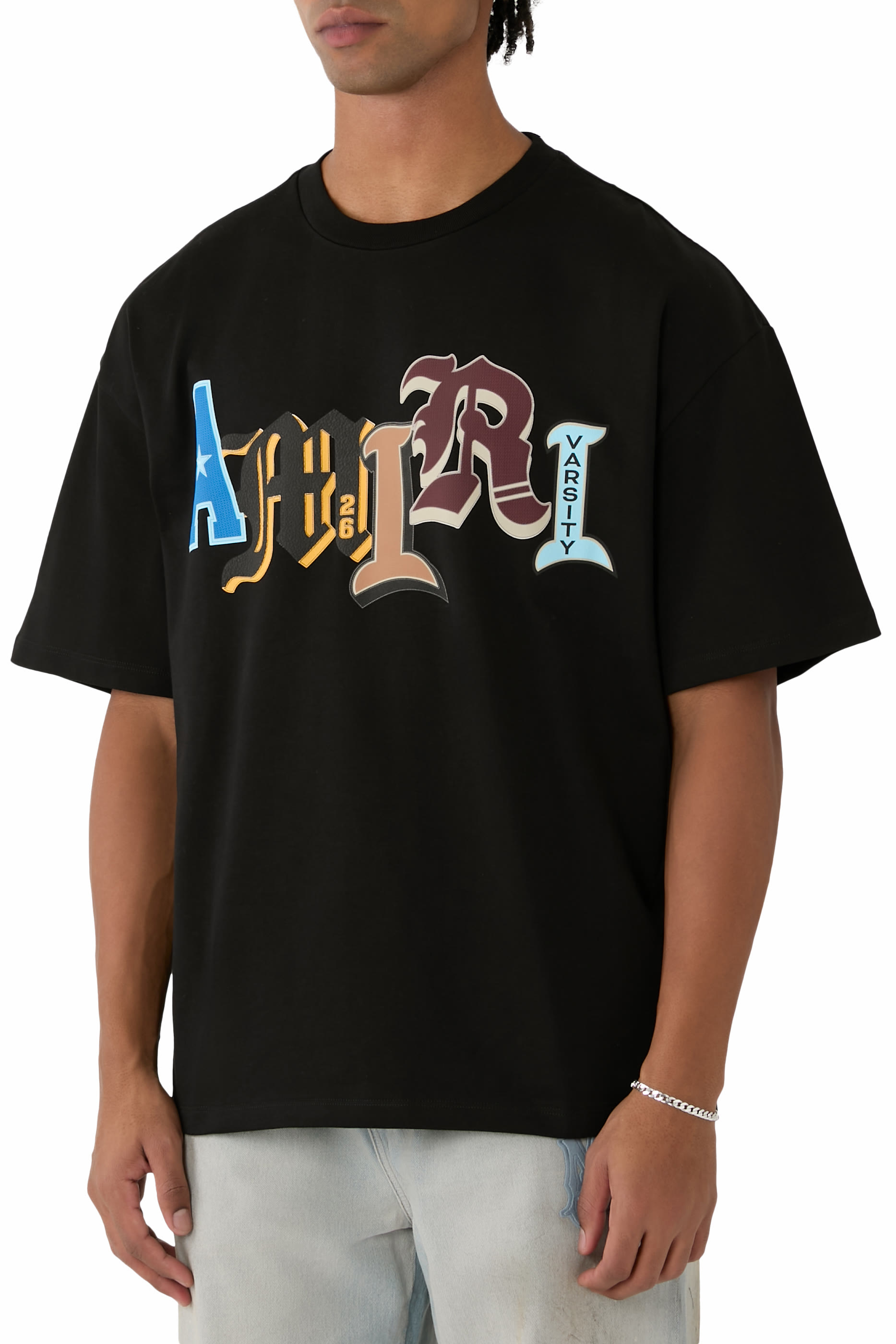  Varsity Patch Oversized T-Shirt 