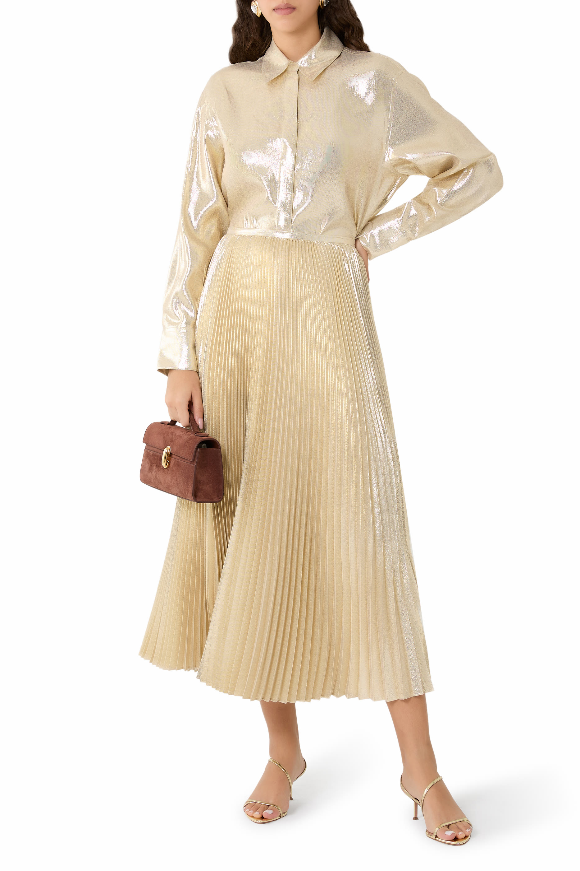  Capri Lam&eacute; Silk Blouse 