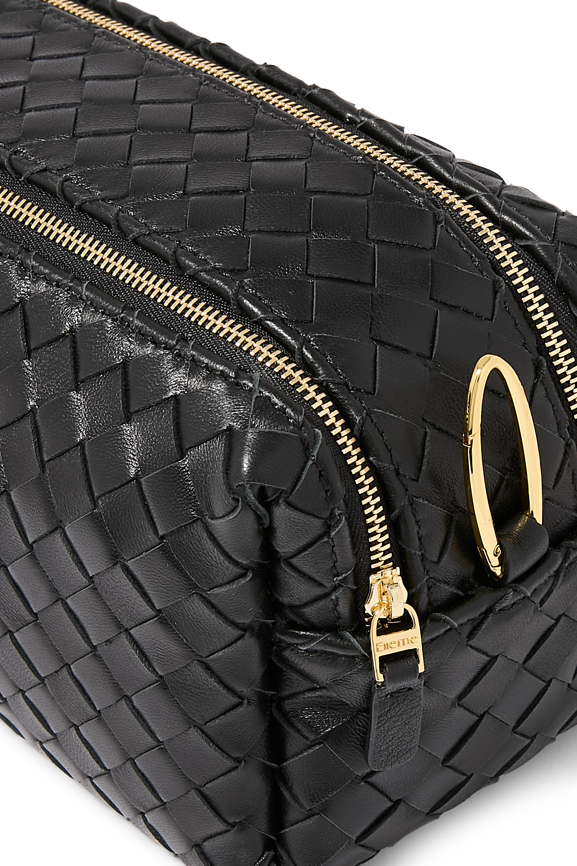 Trousse Chain Woven Leather Bag