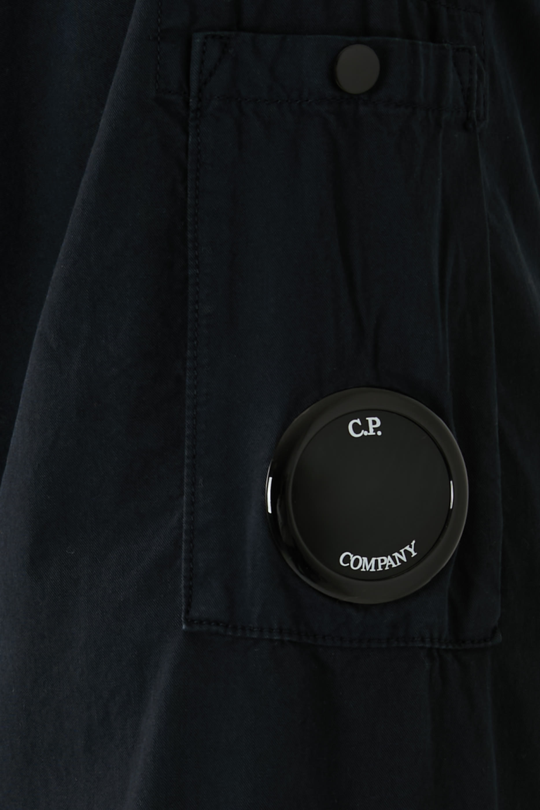 Organic Gabardine Zipped Lens Overshirt 