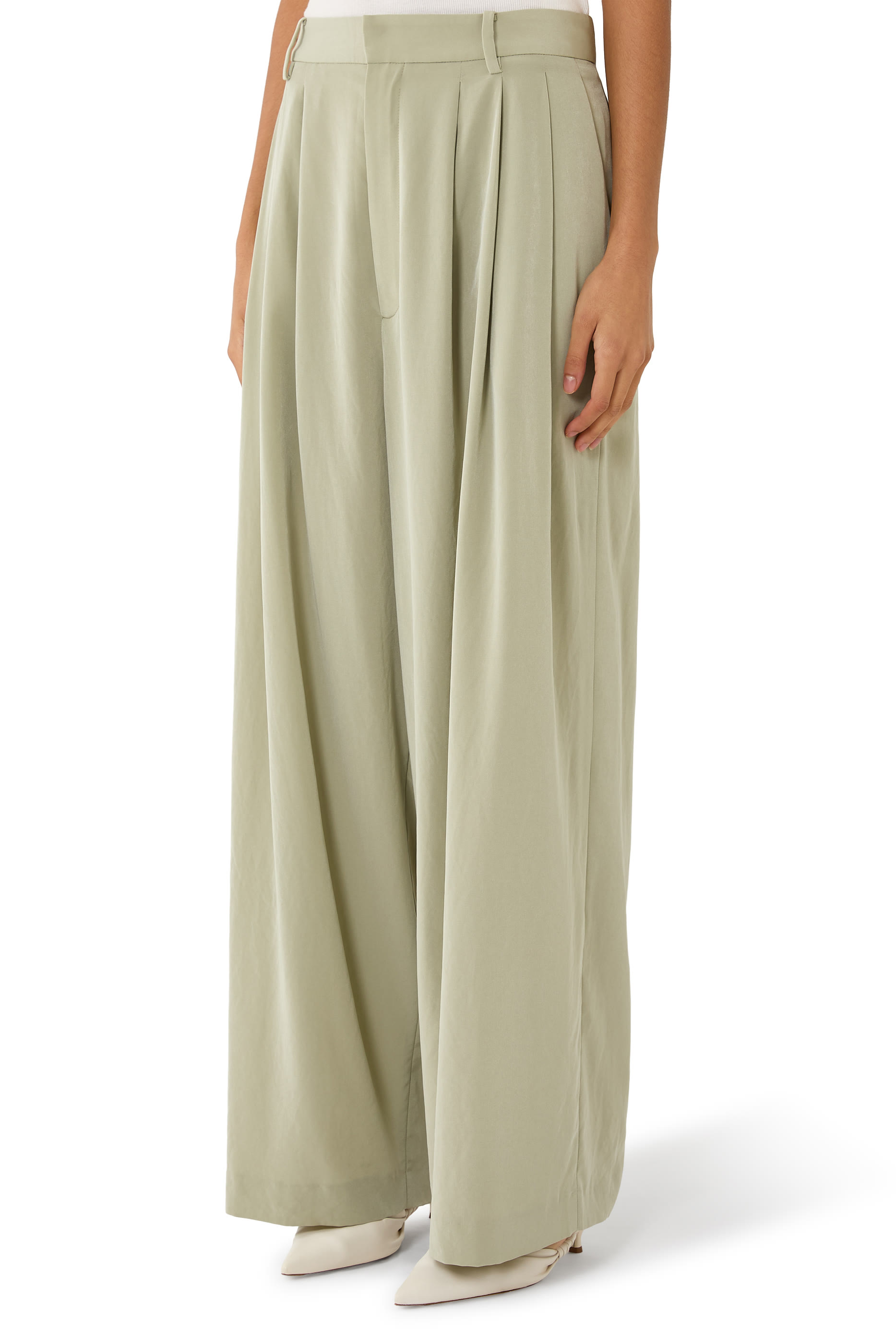  Relaxed Suiting Triple Pleat Pants